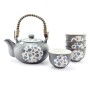 Blue Rose Japanese Tea Set