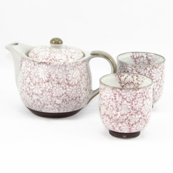 Red Sunflower Tea Set